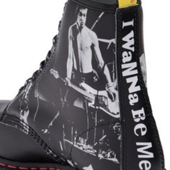 SEX PISTOLS X DR MARTENS BLK LEATHER LACE-UP BOOT - Picture 6 of 7